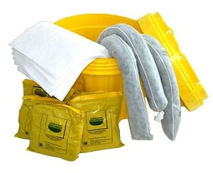 KIT CONTRA DERRAMES TAMBOR DE 20 GAL. PARA HIDROCARBUROS GREEN STUFF