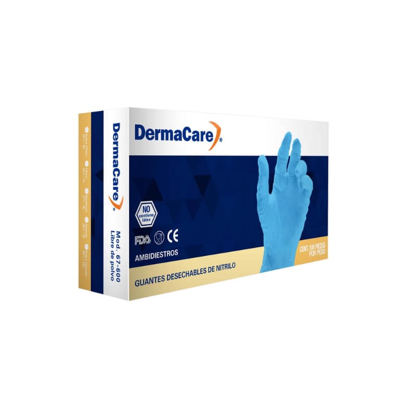 GUANTE NITRILO TIPO CIRUJANO SIN POLVO 4 MIL. / DERMACARE - Imagen 2