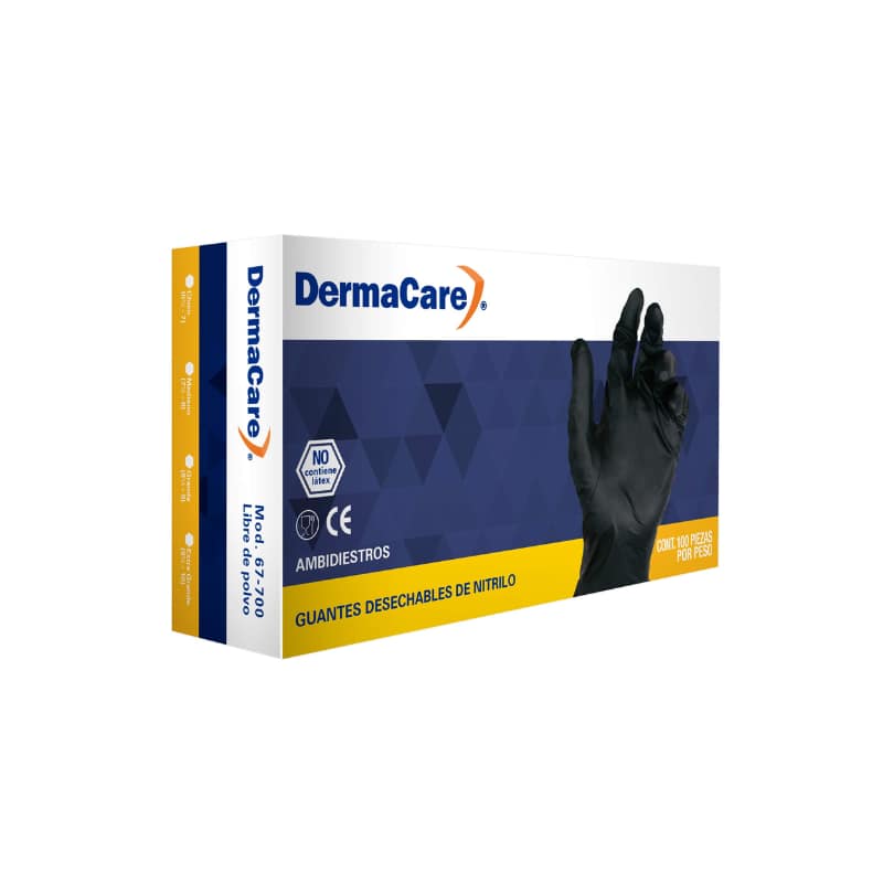 GUANTE NITRILO TIPO CIRUJANO SIN POLVO 4 MIL. / DERMACARE - Imagen 3